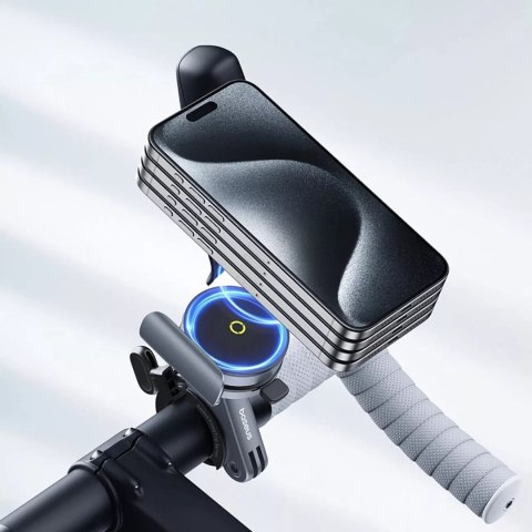 Baseus Uchwyt na rower / hulajnogę / skuter Baseus PrimeTrip Magnetyczny na telefon - Czarny Baseus Uchwyt na rower / hulajnogę / skuter Baseus PrimeTrip Magnetyczny na telefon - Czarny