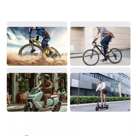 Baseus Uchwyt na rower / hulajnogę / skuter Baseus PrimeTrip Magnetyczny na telefon - Czarny Baseus Uchwyt na rower / hulajnogę / skuter Baseus PrimeTrip Magnetyczny na telefon - Czarny