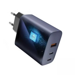 Forcell Ładowarka sieciowa FORCELL F-ENERGY GaN 2 x Typ C + USB A PD QC4.0 4A 65W Szara