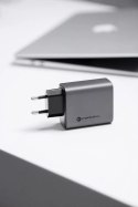 Forcell Ładowarka sieciowa FORCELL F-ENERGY GaN 2 x Typ C + USB A PD QC4.0 4A 65W Szara