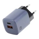Forcell Ładowarka sieciowa FORCELL F-ENERGY GaN Typ C + USB A PD QC4.0 3A 33W Szara
