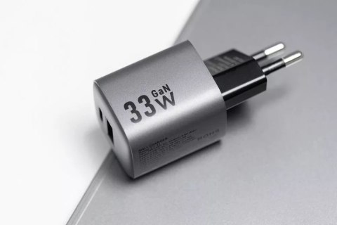 Forcell Ładowarka sieciowa FORCELL F-ENERGY GaN Typ C + USB A PD QC4.0 3A 33W Szara Forcell Ładowarka sieciowa FORCELL F-ENERGY GaN Typ C + USB A PD QC4.0 3A 33W Szara