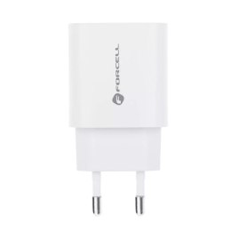 Forcell Ładowarka sieciowa FORCELL F-ENERGY Typ C + USB A PD QC4.0 3A 30W Biała