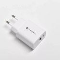 Forcell Ładowarka sieciowa FORCELL F-ENERGY Typ C + USB A PD QC4.0 3A 30W Biała