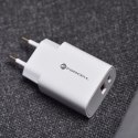 Forcell Ładowarka sieciowa FORCELL F-ENERGY Typ C + USB A PD QC4.0 3A 30W Biała