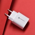 Forcell Ładowarka sieciowa FORCELL F-ENERGY Typ C + USB A PD QC4.0 3A 30W Biała