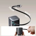 Joyroom Ładowarka GaN Joyroom JR-TCL02 65W USB-A USB-C z wbudowanym kablem USB-C - Czarna