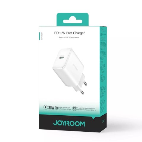 Joyroom Ładowarka Joyroom JR-TCF24 sieciowa USB-C PD 30W QC SFC - Biała Joyroom Ładowarka Joyroom JR-TCF24 sieciowa USB-C PD 30W QC SFC - Biała