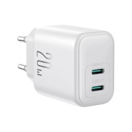 Joyroom Ładowarka Joyroom Sieciowa 2x USB-C 20W PD / QC 3.0 - Biała