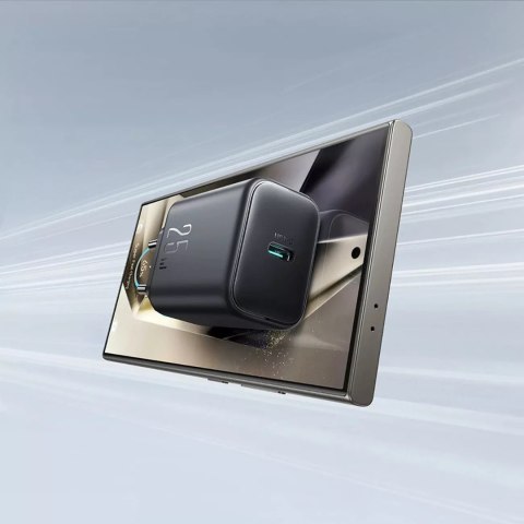 Joyroom Ładowarka Joyroom Sieciowa USB-C 25W SFC / PPS / PD - Czarna Joyroom Ładowarka Joyroom Sieciowa USB-C 25W SFC / PPS / PD - Czarna