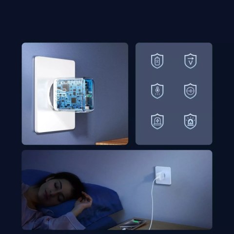 Joyroom Ładowarka Joyroom Sieciowa USB-C PD 20W - Biała + Kabel USB-C / Lightning 1m Joyroom Ładowarka Joyroom Sieciowa USB-C PD 20W - Biała + Kabel USB-C / Lightning 1m