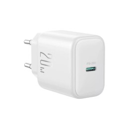 Joyroom Ładowarka Joyroom Sieciowa USB-C PD 20W - Biała + kabel USB-C / USB-C 1m