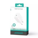Joyroom Ładowarka Joyroom Sieciowa USB-C PD 20W - Biała + kabel USB-C / USB-C 1m