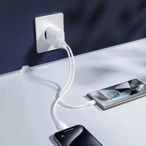 Joyroom Ładowarka Joyroom Sieciowa USB-C / USB-A 20W PD / QC 3.0 - Biała Joyroom Ładowarka Joyroom Sieciowa USB-C / USB-A 20W PD / QC 3.0 - Biała