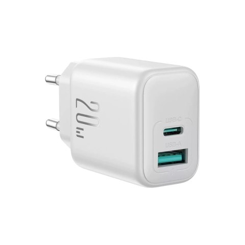 Joyroom Ładowarka Joyroom Sieciowa USB-C / USB-A 20W PD / QC 3.0 - Biała Joyroom Ładowarka Joyroom Sieciowa USB-C / USB-A 20W PD / QC 3.0 - Biała