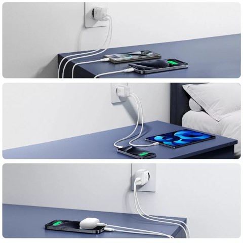 Joyroom Ładowarka Joyroom Sieciowa USB-C / USB-A 20W PD / QC 3.0 - Biała Joyroom Ładowarka Joyroom Sieciowa USB-C / USB-A 20W PD / QC 3.0 - Biała