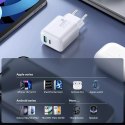 Joyroom Ładowarka Joyroom Sieciowa USB-C / USB-A 20W PD / QC 3.0 - Biała
