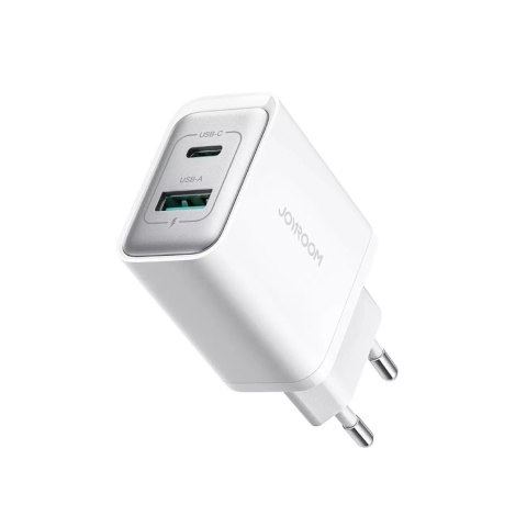 Joyroom Ładowarka Joyroom Sieciowa USB-C / USB-A 30W - Biała Joyroom Ładowarka Joyroom Sieciowa USB-C / USB-A 30W - Biała