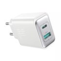 Joyroom Ładowarka Joyroom Sieciowa USB-C / USB-A 30W - Biała