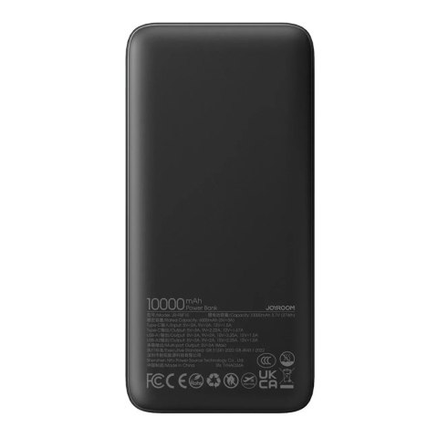 Joyroom Powerbank Joyroom 10000mAh USB-C USB-A 22.5W - Czarny Joyroom Powerbank Joyroom 10000mAh USB-C USB-A 22.5W - Czarny
