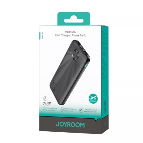 Joyroom Powerbank Joyroom 10000mAh USB-C USB-A 22.5W - Czarny Joyroom Powerbank Joyroom 10000mAh USB-C USB-A 22.5W - Czarny