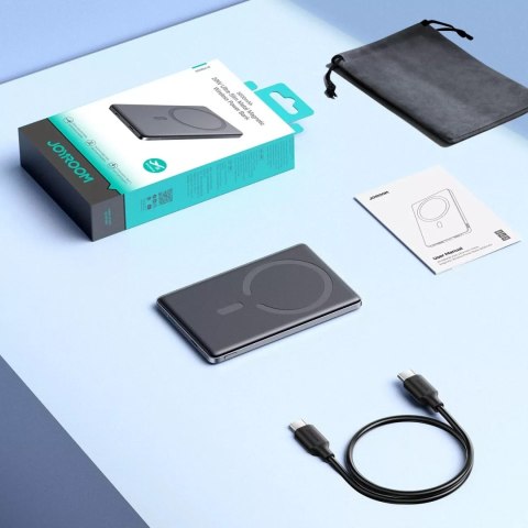 Joyroom Powerbank Joyroom 5000mAh 20W z ładowaniem indukcyjnym - Szary Joyroom Powerbank Joyroom 5000mAh 20W z ładowaniem indukcyjnym - Szary