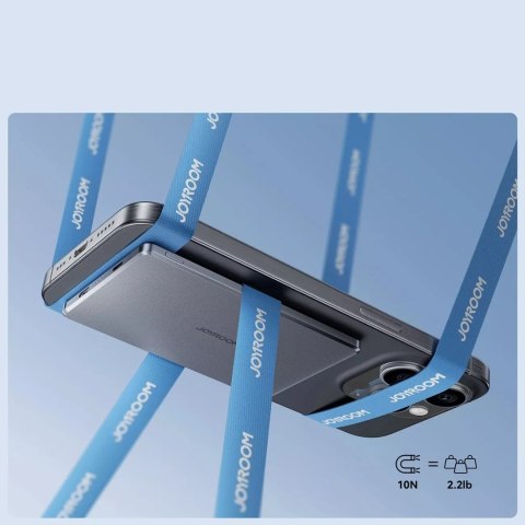 Joyroom Powerbank Joyroom 5000mAh 20W z ładowaniem indukcyjnym - Szary Joyroom Powerbank Joyroom 5000mAh 20W z ładowaniem indukcyjnym - Szary