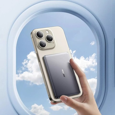 Joyroom Powerbank Joyroom 5000mAh 20W z ładowaniem indukcyjnym - Szary Joyroom Powerbank Joyroom 5000mAh 20W z ładowaniem indukcyjnym - Szary