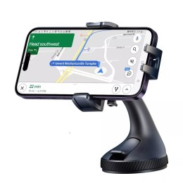Joyroom Uchwyt samochodowy Joyroom zaciskowy na telefon na szybę - czarny