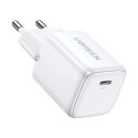 UGreen Ładowarka Ugreen Nexode mini sieciowa GaN 20W USB-C PD 3.0 / QC 4.0 - Biała