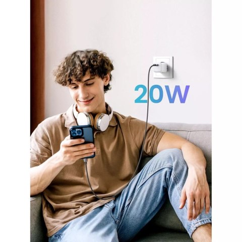 UGreen Ładowarka Ugreen Nexode mini sieciowa GaN 20W USB-C PD 3.0 / QC 4.0 - Biała UGreen Ładowarka Ugreen Nexode mini sieciowa GaN 20W USB-C PD 3.0 / QC 4.0 - Biała