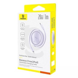 Baseus Kabel USB Baseus Free2Pull USB-C do iP 20W 1m (fioletowy)