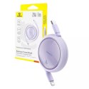 Baseus Kabel USB Baseus Free2Pull USB-C do iP 20W 1m (fioletowy)