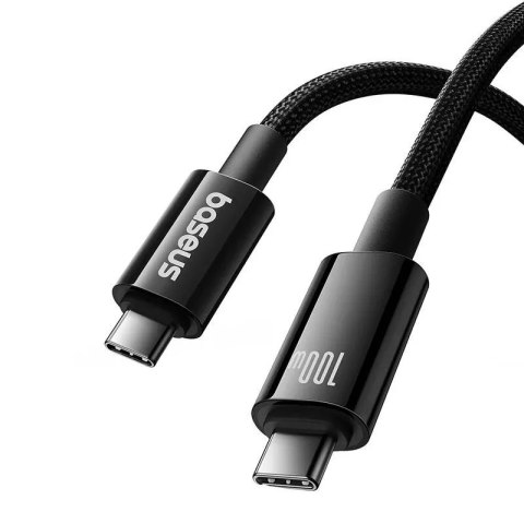 Baseus Kabel USB Baseus Tungsten Gold USB-C do USB-C 100W 1,5m (czarny) Baseus Kabel USB Baseus Tungsten Gold USB-C do USB-C 100W 1,5m (czarny)