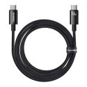 Baseus Kabel USB Baseus Tungsten Gold USB-C do USB-C 100W 1,5m (czarny)