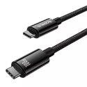 Baseus Kabel USB Baseus Tungsten Gold USB-C do USB-C 100W 1,5m (czarny)