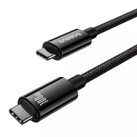 Baseus Kabel USB Baseus Tungsten Gold USB-C do USB-C 100W 1,5m (czarny) Baseus Kabel USB Baseus Tungsten Gold USB-C do USB-C 100W 1,5m (czarny)