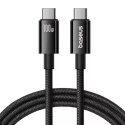 Baseus Kabel USB Baseus Tungsten Gold USB-C do USB-C 100W 1,5m (czarny)