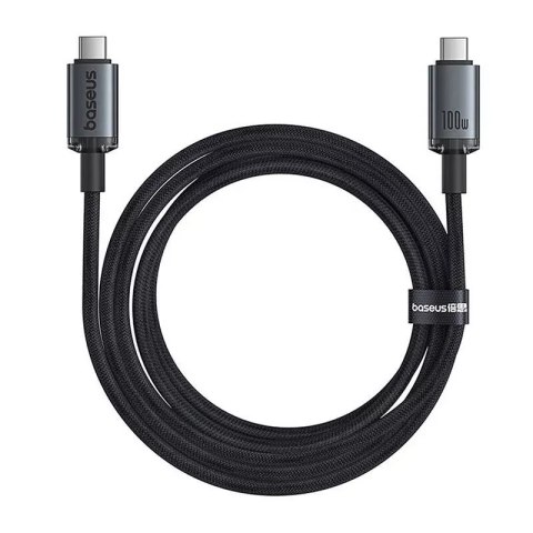 Baseus Kabel USB-C do USB-C Baseus Crystal Shine 100W, 1,5m 20Gb (czarny) Baseus Kabel USB-C do USB-C Baseus Crystal Shine 100W, 1,5m 20Gb (czarny)