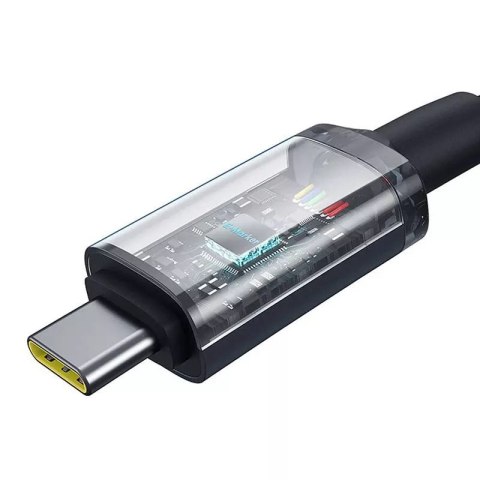 Baseus Kabel USB-C do USB-C Baseus Crystal Shine 100W, 1,5m 20Gb (czarny) Baseus Kabel USB-C do USB-C Baseus Crystal Shine 100W, 1,5m 20Gb (czarny)