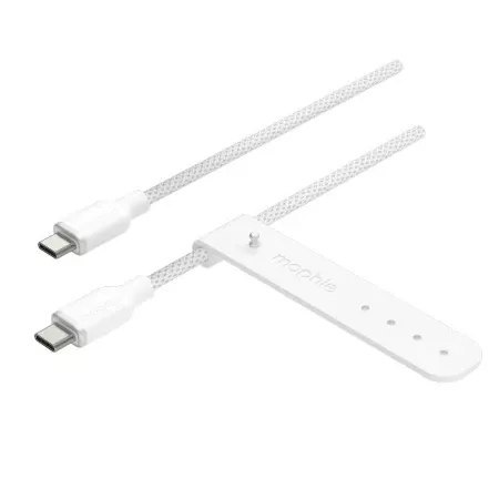 Mophie Kabel Mophie charge stream® USB-C do USB-C 2m, PD 30W, biały, elastyczny Mophie Kabel Mophie charge stream® USB-C do USB-C 2m, PD 30W, biały, elastyczny