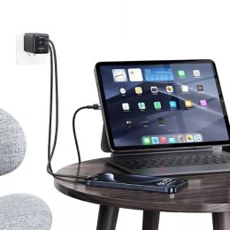Usams Kabel USAMS SJ724 USB-C do USB-C 1,2m, 60W, stalowy, Fast Charging
