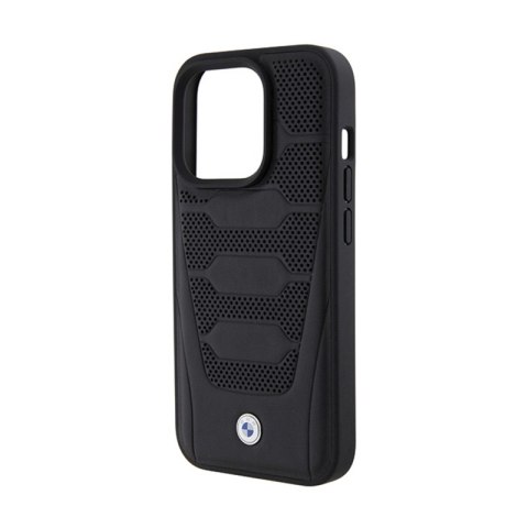 BMW Leather Seats Pattern - Etui iPhone 15 Pro (czarny) BMW Leather Seats Pattern - Etui iPhone 15 Pro (czarny)