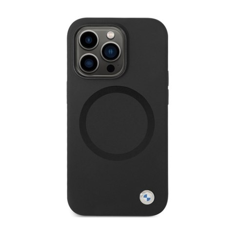 BMW Signature Liquid Silicone MagSafe - Etui iPhone 14 Pro (czarny) BMW Signature Liquid Silicone MagSafe - Etui iPhone 14 Pro (czarny)