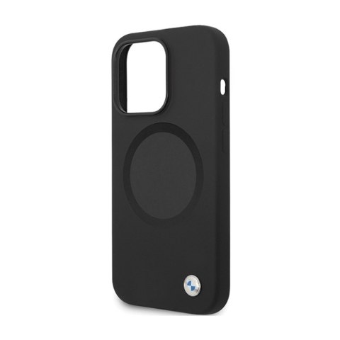 BMW Signature Liquid Silicone MagSafe - Etui iPhone 14 Pro (czarny) BMW Signature Liquid Silicone MagSafe - Etui iPhone 14 Pro (czarny)
