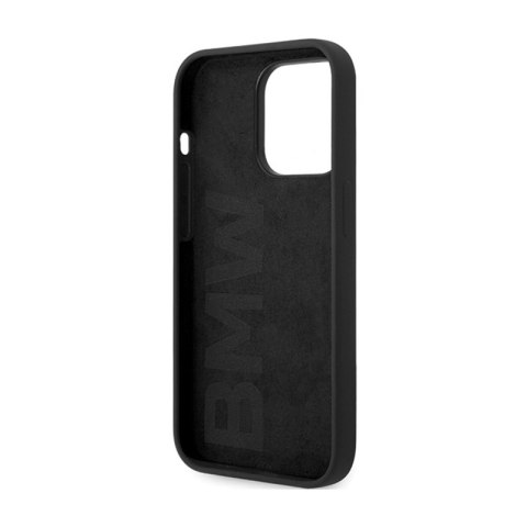 BMW Signature Liquid Silicone MagSafe - Etui iPhone 14 Pro (czarny) BMW Signature Liquid Silicone MagSafe - Etui iPhone 14 Pro (czarny)