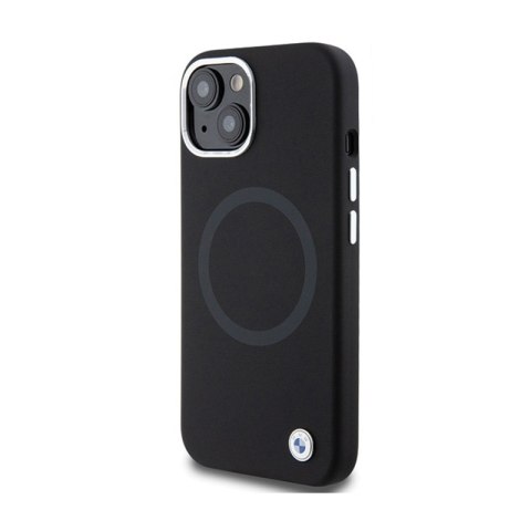 BMW Signature Liquid Silicone MagSafe - Etui iPhone 15 Plus (czarny) BMW Signature Liquid Silicone MagSafe - Etui iPhone 15 Plus (czarny)