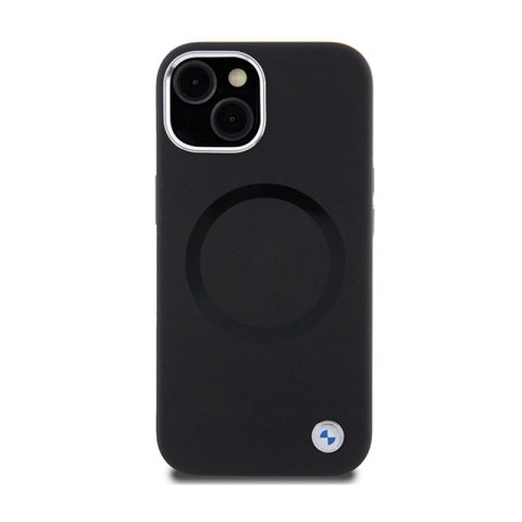 BMW Signature Liquid Silicone MagSafe - Etui iPhone 15 Plus (czarny) BMW Signature Liquid Silicone MagSafe - Etui iPhone 15 Plus (czarny)