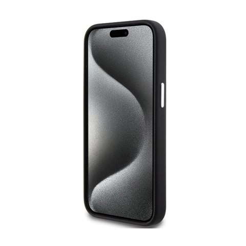 BMW Signature Liquid Silicone MagSafe - Etui iPhone 15 Plus (czarny) BMW Signature Liquid Silicone MagSafe - Etui iPhone 15 Plus (czarny)