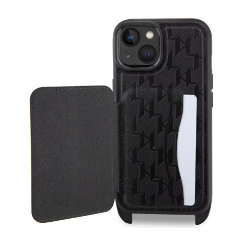 Karl Lagerfeld Crossbody NFT Saffiano Monogram Ikonik - Etui iPhone 14 Pro (Czarny) Karl Lagerfeld Crossbody NFT Saffiano Monogram Ikonik - Etui iPhone 14 Pro (Czarny)
